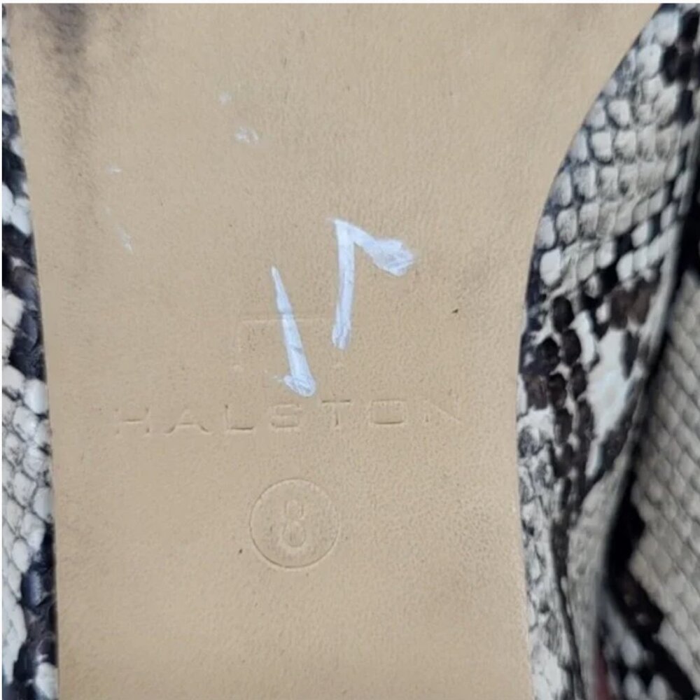 H by Halston Snakeskin Slides Mules size 8 - Picture 6 of 10